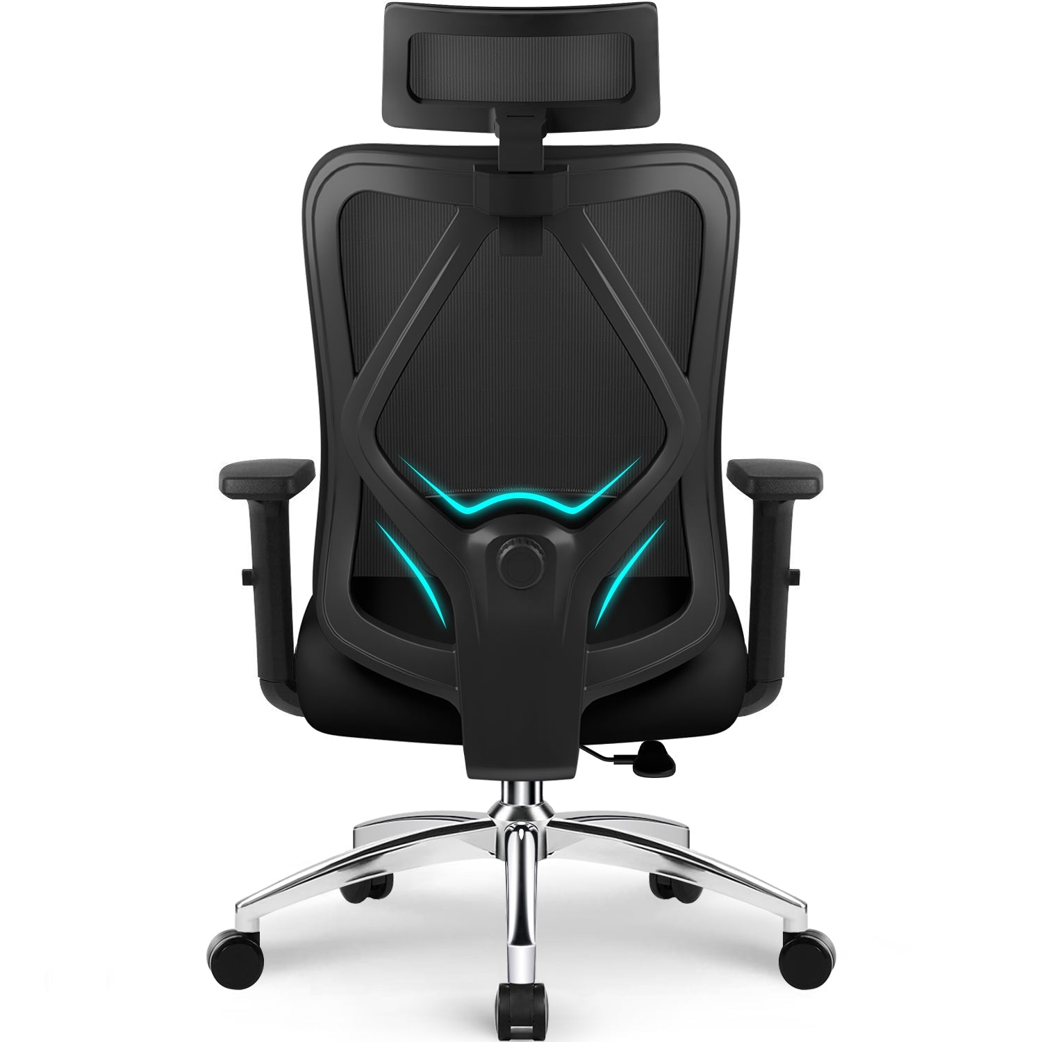 Bürostuhl Bürostuhl ergonomisch, Schreibtischstuhl 3D Memory-Schaum Lendenstütze