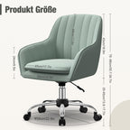Bürostuhl Homeoffice Stuhl,Schminkstuhl mit Armlehnen,Drehstuhl mit Rrollen
