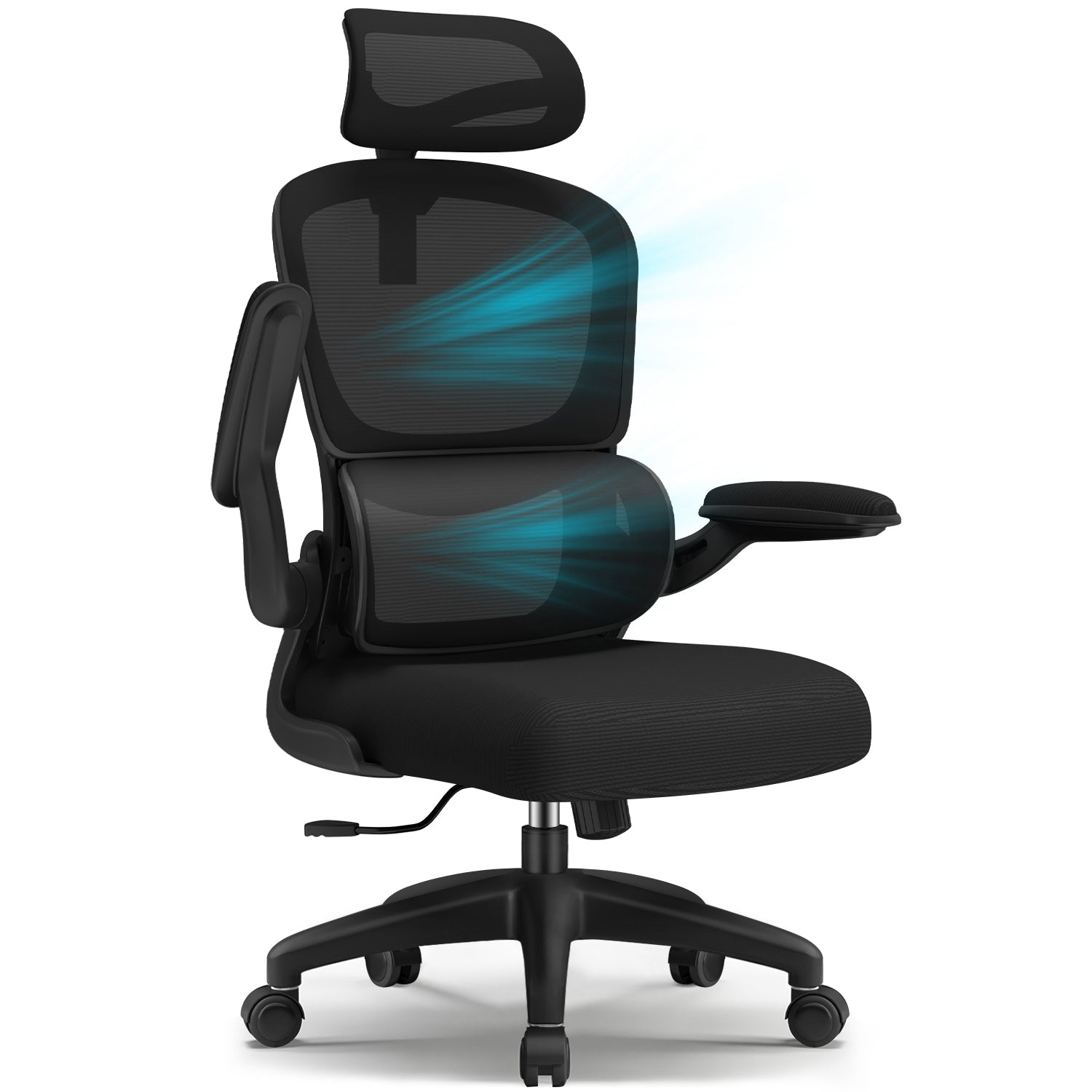 Bürostuhl Bürostuhl, Schreibtischstuhl Ergonomisch mit Klappbaren Armlehnen