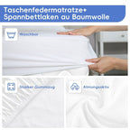 Taschenfederkernmatratze Matratze 7-Zonen Federkernmatratze H3 orthopädische matratze