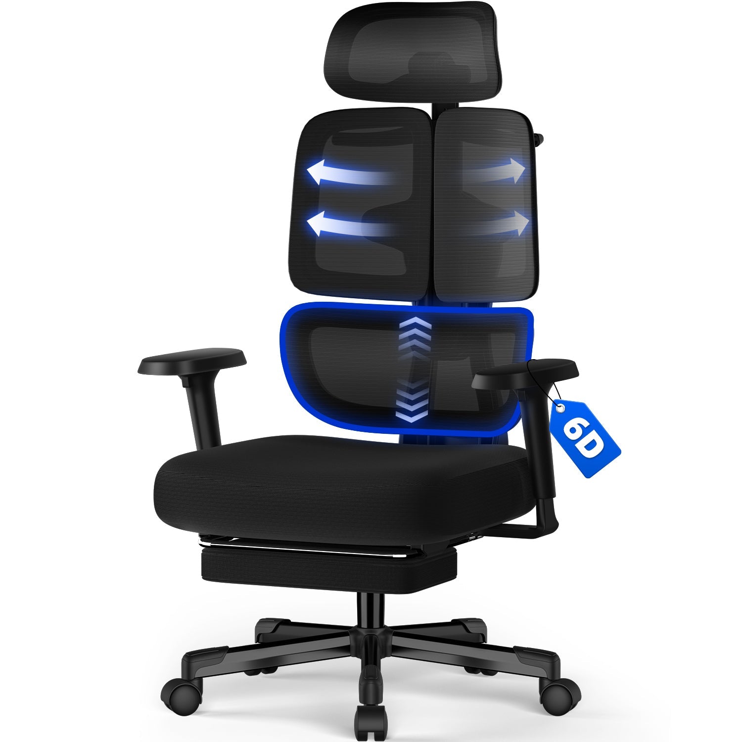 Bürostuhl Bürostuhl, Chefsessel, ergonomischer Schreibtischstuhl, atmungsaktiv