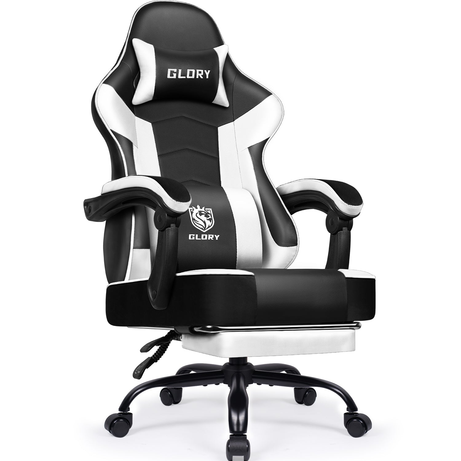 Gaming-Stuhl Gaming Stuhl, Bürostuhl Ergonomisch Wippfunktion bis zu 170°