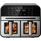 Heißluftfritteuse Geschenk Speisezange und Ölpinsel, 8-in-1, Touchscreen