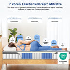 Taschenfederkernmatratze Matratze, 7-Zonen Federkernmatratze Matratzen