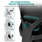 Bürostuhl Bürostuhl ergonomisch, Schreibtischstuhl 3D Memory-Schaum Lendenstütze