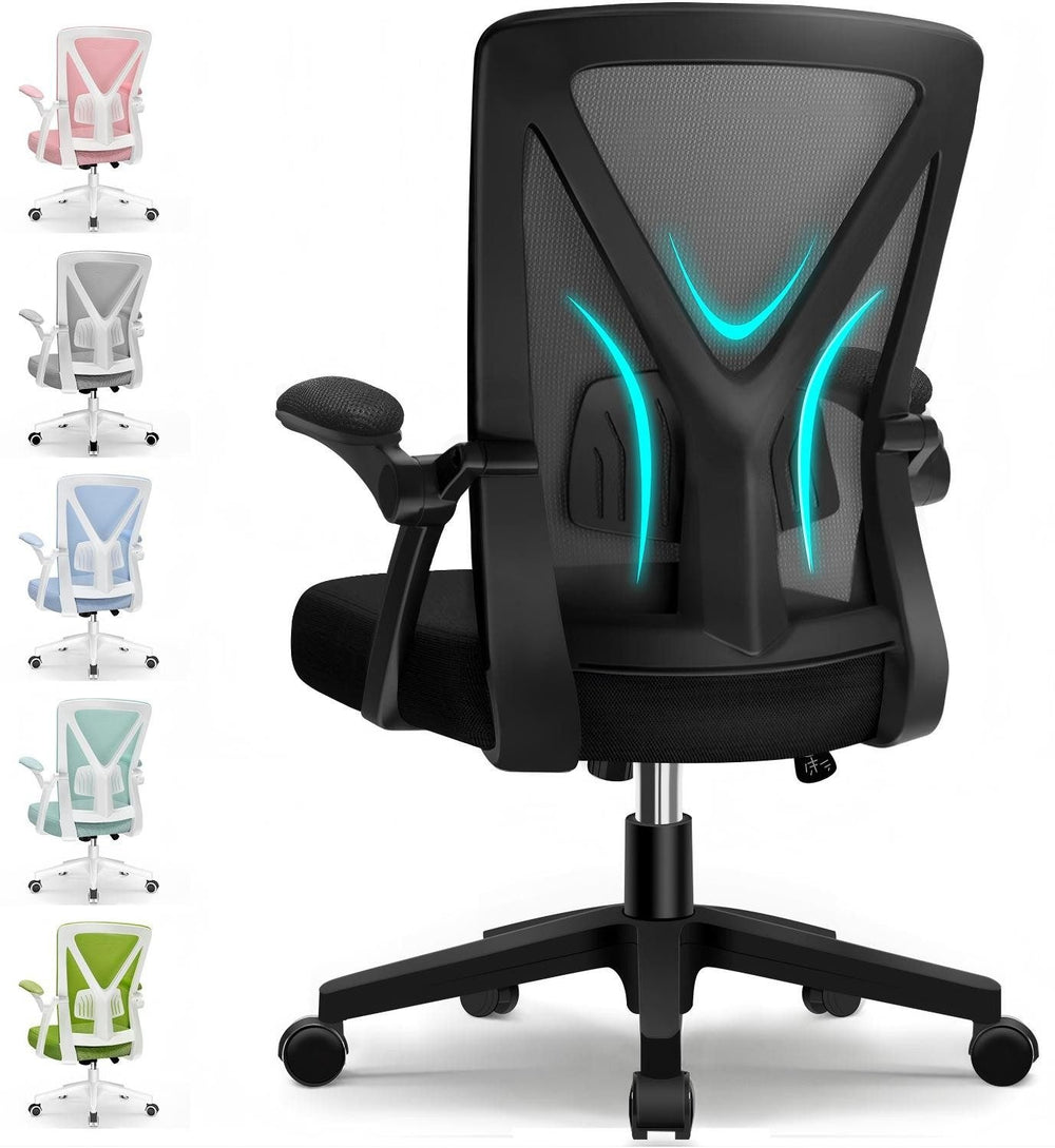 Bürostuhl Bürostuhl mit klappbaren Armlehnen,Ergonomischer Bürostuhl