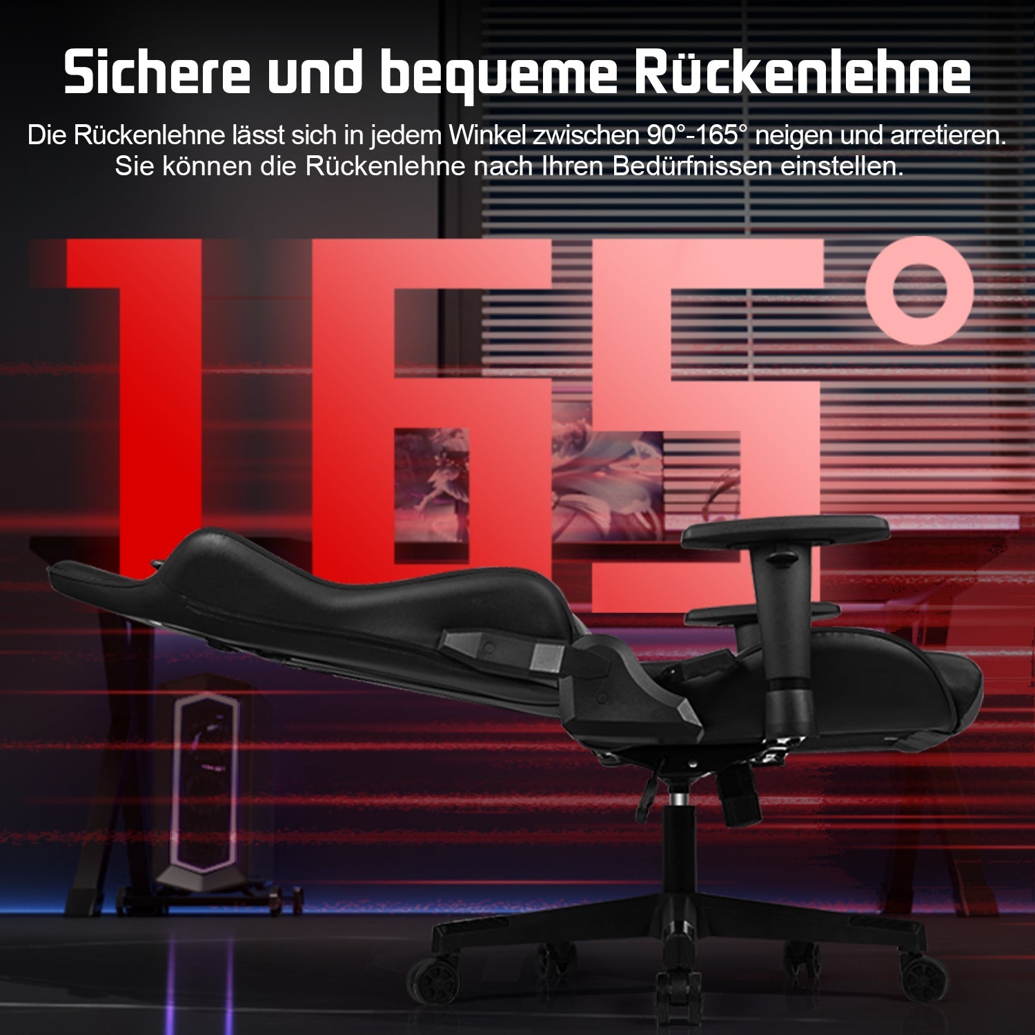 Gaming-Stuhl Gaming Stuhl, Bürostuhl Ergonomisch, Gaming Chair