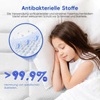 Taschenfederkernmatratze Matratze mit Spannbettlaken, orthopädische 7-Zonen Federkernmatratze