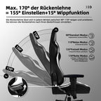 Gaming-Stuhl Ergonomischer Gaming Stuhl mit Gepolstertem Sitz
