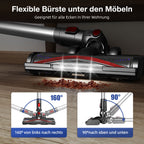 Akku-Hand-und Stielstaubsauger Akku Staubsauger, 55000Pa Kabelloser Staubsauger,Akku-Stielstaubsauger