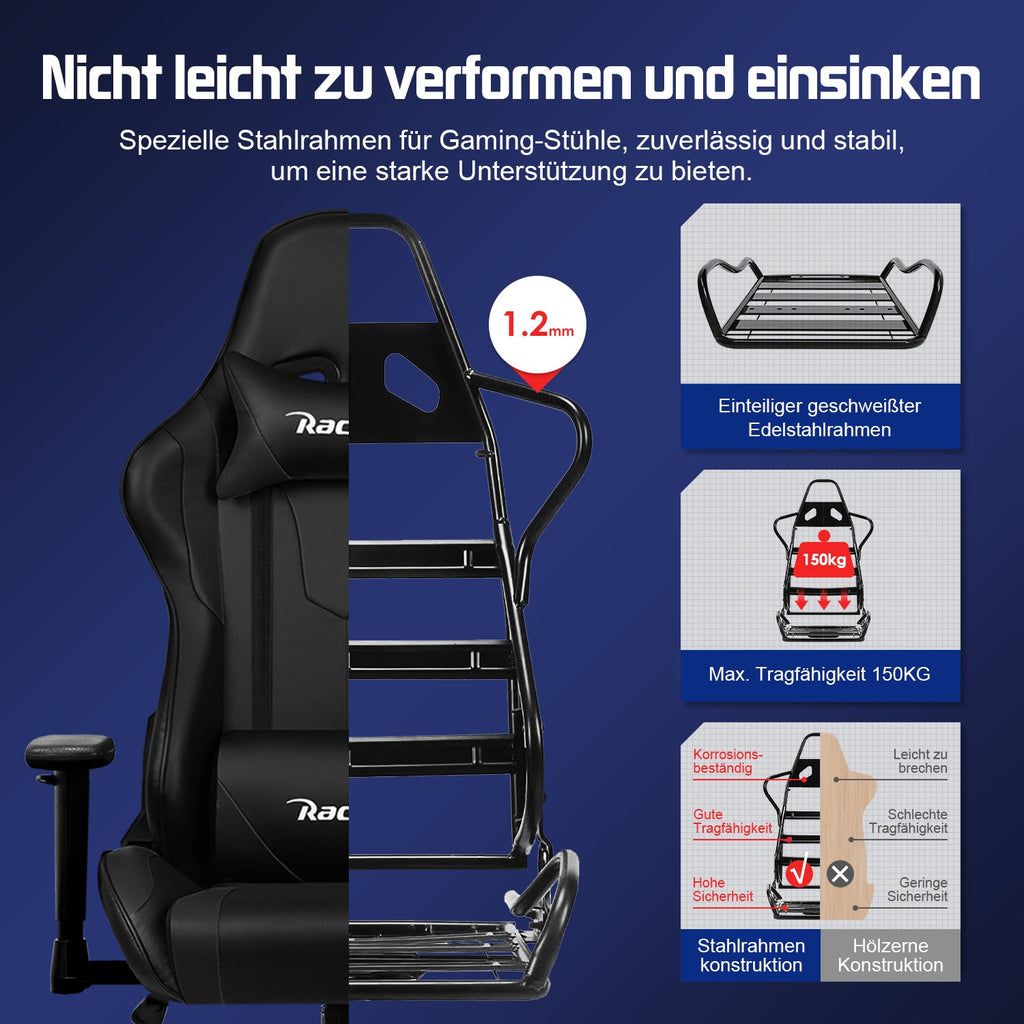 Gaming-Stuhl Gaming Stuhl, Bürostuhl Ergonomisch, Gaming Chair
