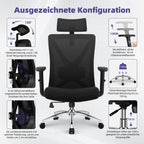 Chaise de bureau, Chaise de bureau ergonomique, Chaise pivotante, Fauteuil de direction