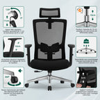 Bürostuhl Ergonomischer Bürostuhl, Schreibtischstuhl Chefsessel