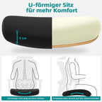 Bürostuhl Bürostuhl ergonomisch, Schreibtischstuhl 3D Memory-Schaum Lendenstütze