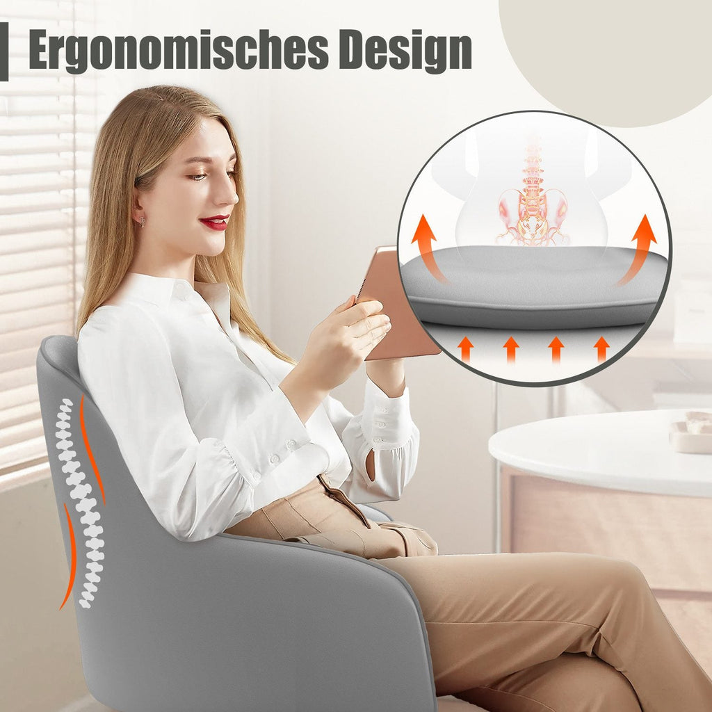 Bürostuhl Homeoffice Stuhl,Schminkstuhl mit Armlehnen,Drehstuhl mit Rrollen