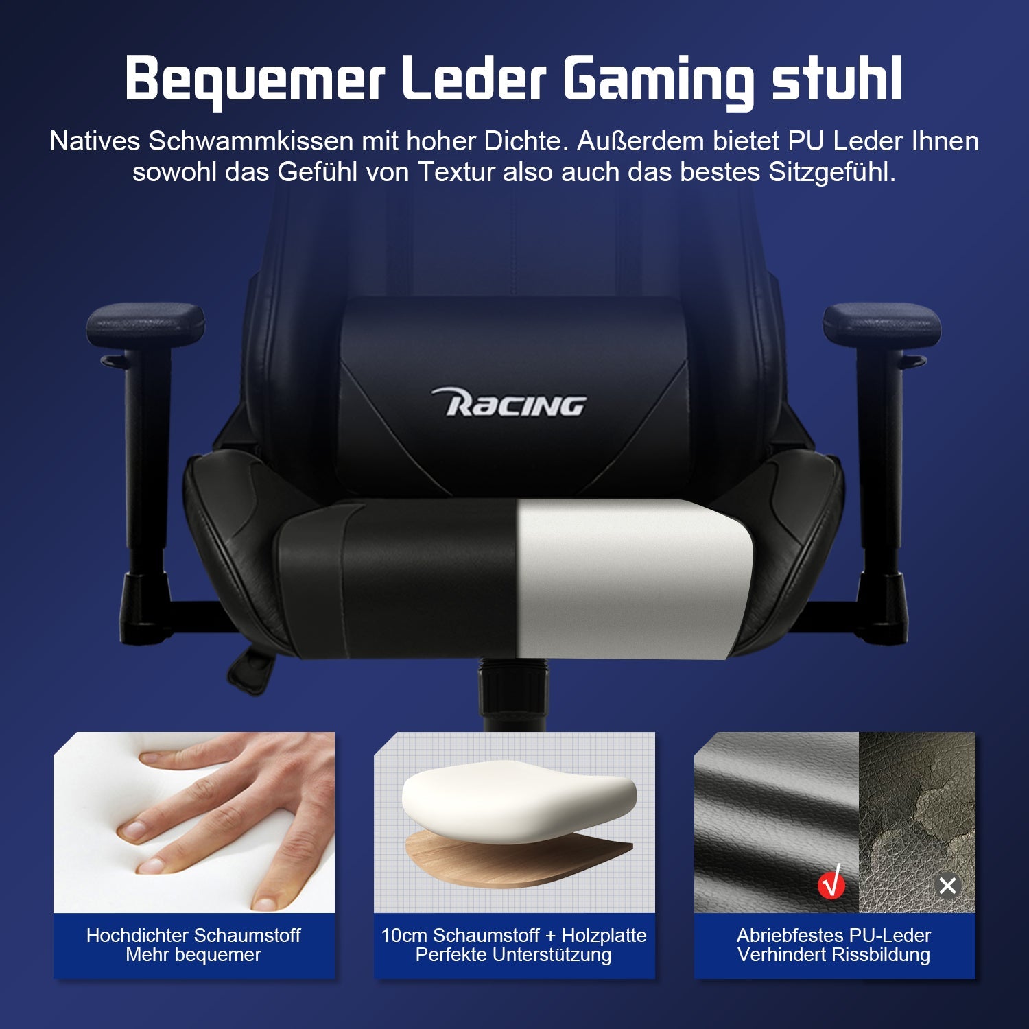 Gaming-Stuhl Gaming Stuhl, Bürostuhl Ergonomisch, Gaming Chair