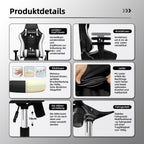 Gaming-Stuhl Ergonomischer Gaming Stuhl mit Gepolstertem Sitz