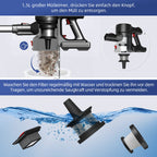 Akku-Hand-und Stielstaubsauger Akku Staubsauger, 55000Pa Kabelloser Staubsauger,Akku-Stielstaubsauger