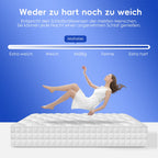 Taschenfederkernmatratze Matratze mit Spannbettlaken, orthopädische 7-Zonen Federkernmatratze