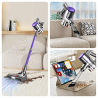 Akku-Hand-und Stielstaubsauger Akku Staubsauger Kabellos 38000Pa/50Min/1.6L HEPA*4