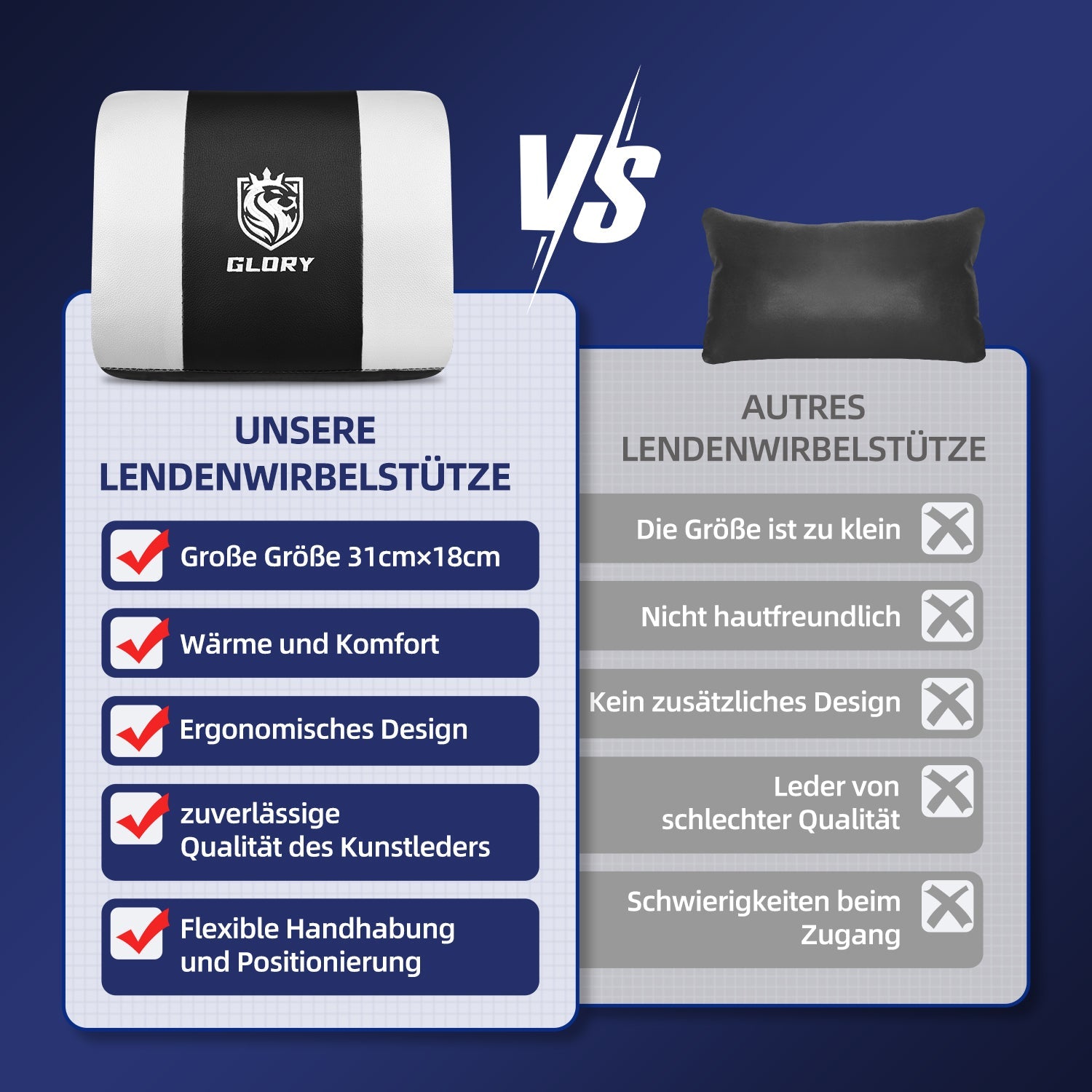 Gaming-Stuhl Gaming Stuhl, Bürostuhl Ergonomisch Wippfunktion bis zu 170°