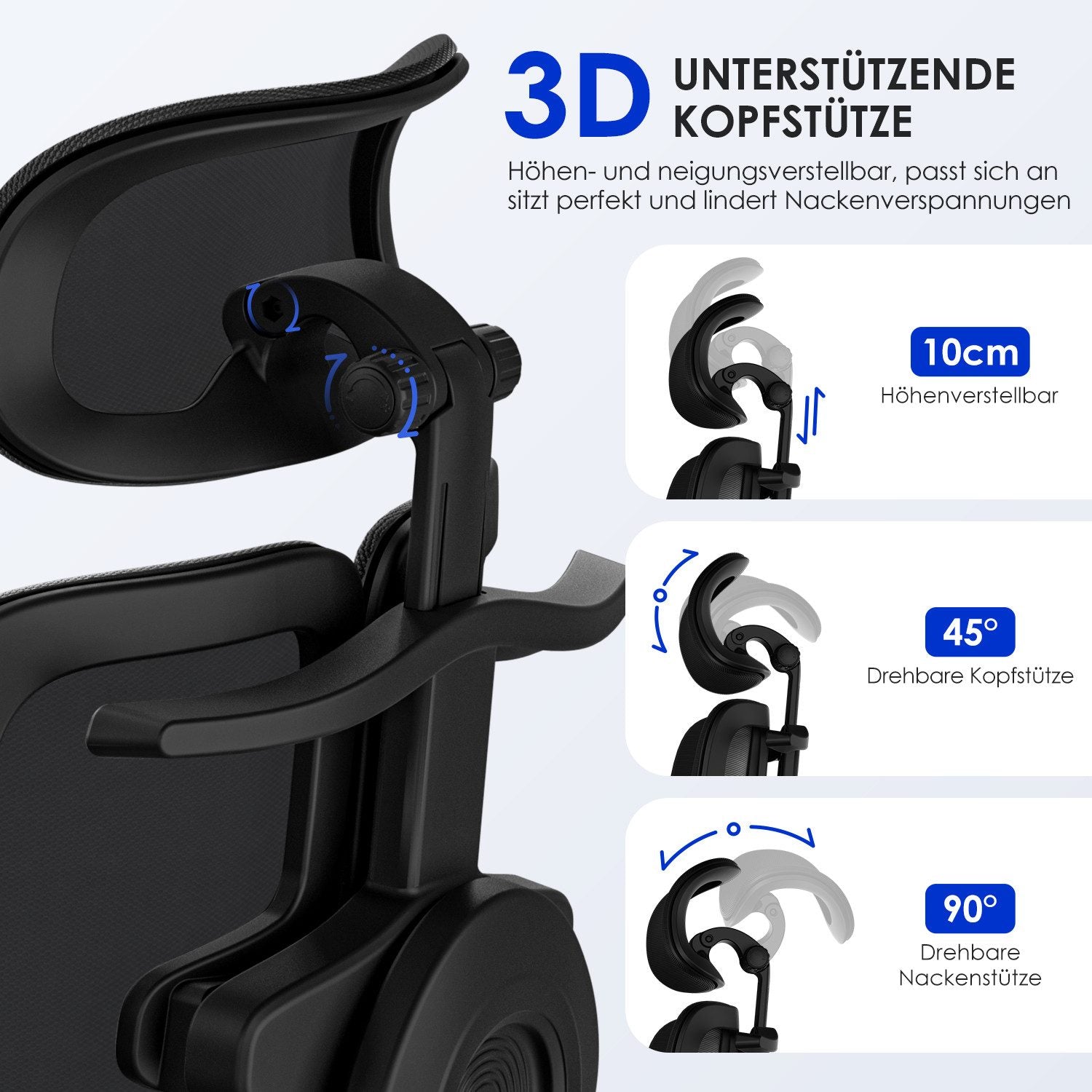 Bürostuhl Bürostuhl, Chefsessel, ergonomischer Schreibtischstuhl, atmungsaktiv
