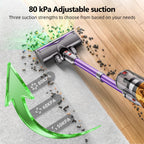 Akku-Hand-und Stielstaubsauger Akku Staubsauger, 80000Pa/700W/70Min/1.8L Kabelloser Staubsauger