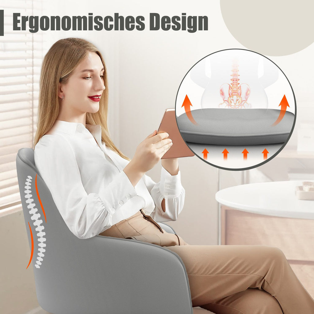 Bürostuhl Homeoffice Stuhl,Schminkstuhl mit Armlehnen,Drehstuhl mit Rrollen