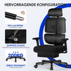 Bürostuhl Bürostuhl, Chefsessel, ergonomischer Schreibtischstuhl, atmungsaktiv