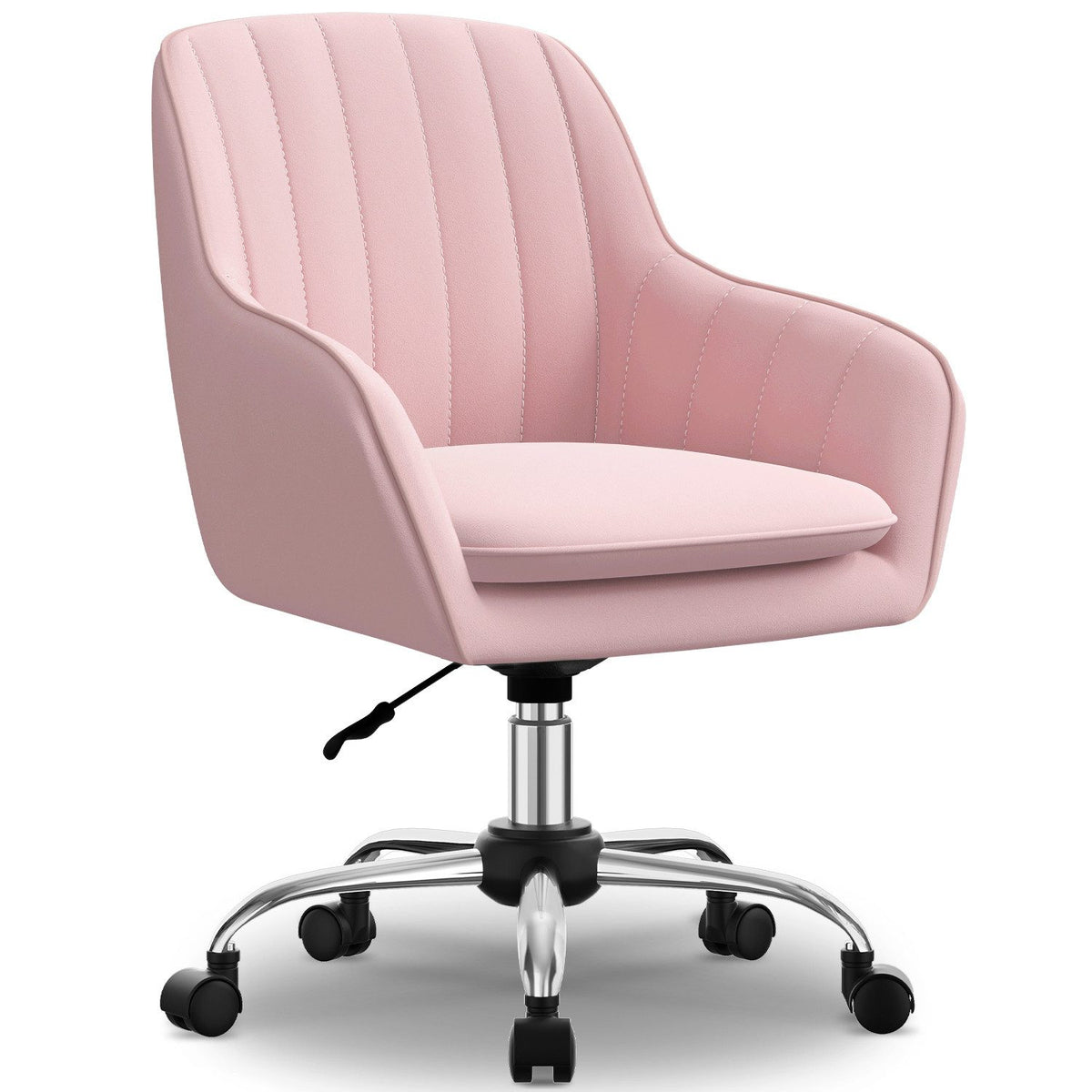 Chaise de bureau, chaise de bureau à domicile, chaise de maquillage avec accoudoirs, chaise pivotante à roulettes