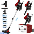 Stick Vacuum Cleaner Corded 26000PA, 2 Replaceable HEPA Filters