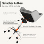 Bürostuhl Homeoffice Stuhl,Schminkstuhl mit Armlehnen,Drehstuhl mit Rrollen