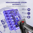 Akku-Hand-und Stielstaubsauger Akku Staubsauger, 55000Pa/550W/50Min/1.6L Kabelloser Staubsauger