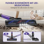 Akku-Hand-und Stielstaubsauger Akku Staubsauger, 55000Pa/550W/50Min/1.6L Kabelloser Staubsauger