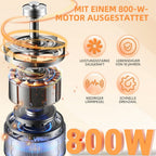 Stielstaubsauger Kabelstaubsauger 26000PA, 2 Austauschbare HEPA-Filters