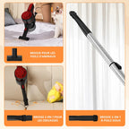 Stielstaubsauger Kabelstaubsauger 26000PA, 2 Austauschbare HEPA-Filters