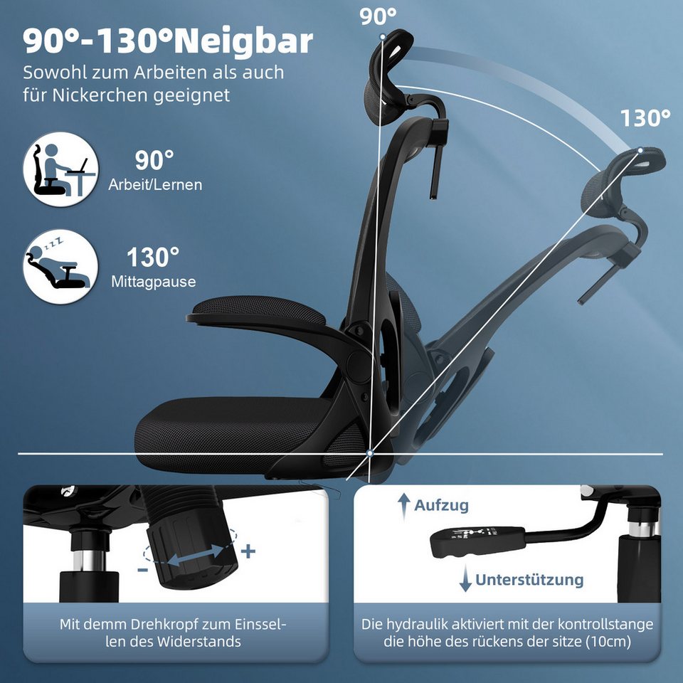 Chaise de bureau, Chaise de bureau ergonomique, Chaise pivotante, Fauteuil de direction