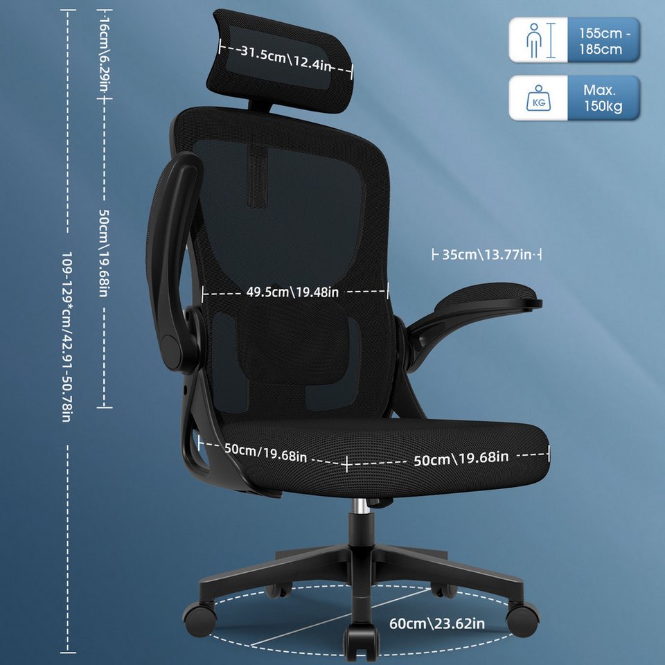 Chaise de bureau, Chaise de bureau ergonomique, Chaise pivotante, Fauteuil de direction