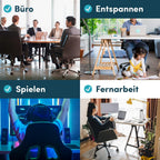 Lenkrolle Rollen 5er-Set, Rollen für Bürostühle