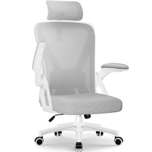 HR220 - Bürostuhl Ergonomischer Bürostuhl, Schreibtischstuhl mit Klappbaren Armlehnen