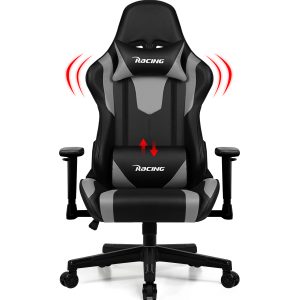 BY038 - Gaming Stuhl, Bürostuhl Ergonomisch mit verstellbare Lendenkissen
