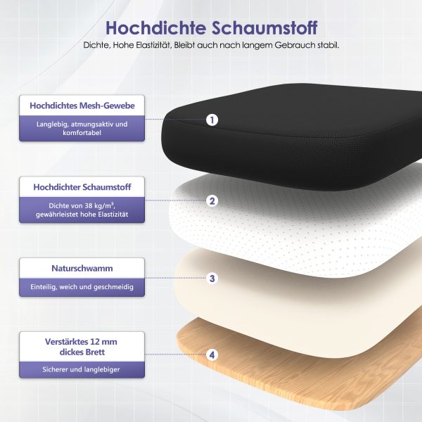 HR230 - Bürostuhl Bürostuhl,Chefsessel aus Mesh,Ergonomischer Schreibtischstuhl – Bild 2