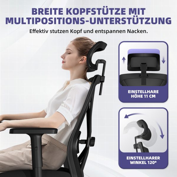 HR210 - Bürostuhl Bürostuhl, Chefsessel, Ergonomischer Schreibtischstuhl, Computerstuhl – Bild 4