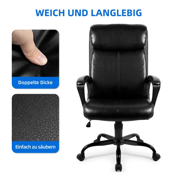 große und hohe Leder Ergonomische Bürostuhl hohe – Bild 3