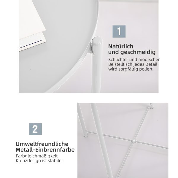 Weißer kleiner Couchtisch – Bild 2