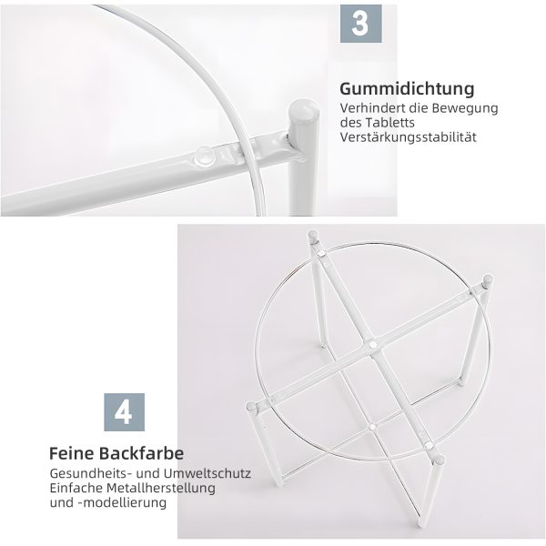 Weißer kleiner Couchtisch – Bild 3