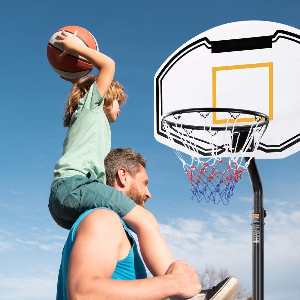 Weißer Basketballkorb für Kinder – Bild 4