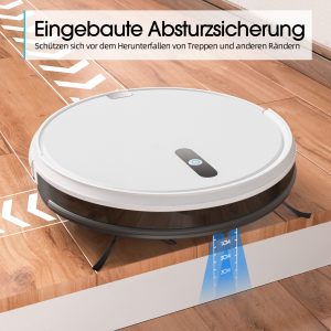 Geräuscharmer Kehrroboter