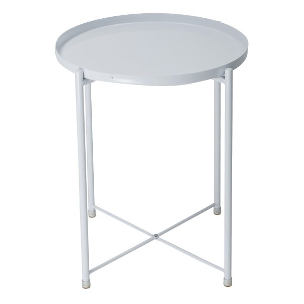 Weißer kleiner Couchtisch