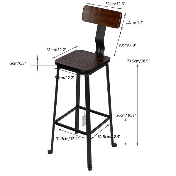 Hochstuhl im Modernen Retro Stil, Bar Möbel – Bild 4